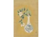 MITSUI Atsuo 1920-2000,Camellias in dragon vase,Mainichi Auction JP 2020-11-14