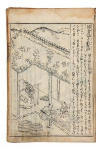 MITSUNOBU HASEGAWA 1720-1763,llustration des spécialités des montagnes et d,Pierre Bergé & Associés 2010-09-16