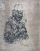 MITSUUSHI Kei 1948-2011,Autoportrait au chapeau,Neret-Minet FR 2021-06-27