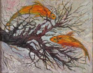MITTLEMAN Ann 1898-1996,Fish and Twigs,Susanin's US 2017-01-18