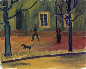 MITZLAFF Erhart 1916-1991,Grüne Strasse,1942,Galerie Bassenge DE 2011-05-26