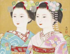 MIWA Ryohei 1929-2011,Maiko (10 works),Mainichi Auction JP 2023-08-03