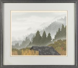 MIYAMOTO Shufu 1950,Dai oban yoko-e Mountain Cloud,1988,Eldred's US 2020-04-14