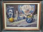 MO TEEUW,still-life depicting a lemon and china,TW Gaze GB 2021-11-12