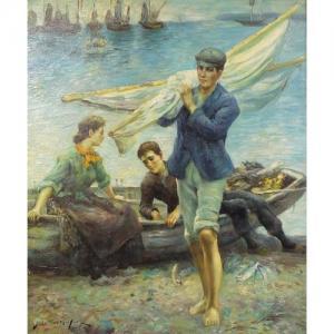 MOATE,Fishermen and boats,Eastbourne GB 2017-03-11