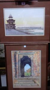 MOBERLY B.R 1900-1900,Fort Agra fron the Taj Mahal,1939,Bellmans Fine Art Auctioneers GB 2016-07-30