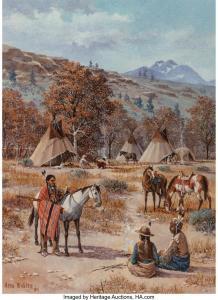 MOBLEY Gene Renner,Plains Indians with Horses,1980,Heritage US 2017-12-08