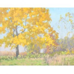 MOCK George Andrew 1886-1958,The Yellow Tree autumn landscape,Ripley Auctions US 2022-02-19