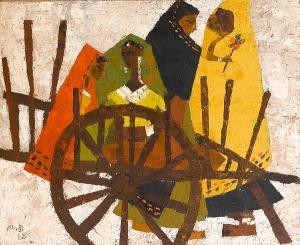 modi 1900,Women with cart,Sotheby's GB 2007-10-25