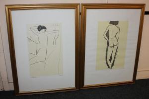 MODIGLIANI Amedeo 1884-1920,Two studies of a female nude,Henry Adams GB 2016-09-01