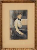 MODRICKER F A,WOMAN AT THE PIANO,1913,Stair Galleries US 2016-04-30