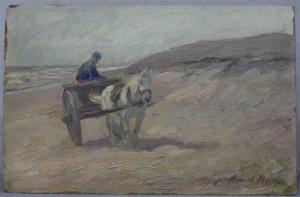 MOELLER Arnold 1886-1963,Bauer mit Pferdekutsche an der Düne,Georg Rehm DE 2020-05-14