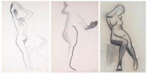 MOESMAN Johannes H., Joop 1909-1988,I. Self-decapitation II. A standing nude III. A,1932,Venduehuis 2021-05-27