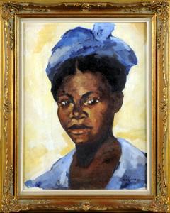 MOEYENS Joseph 1899-1955,Africaine au Turban.,Galerie Moderne BE 2010-10-19