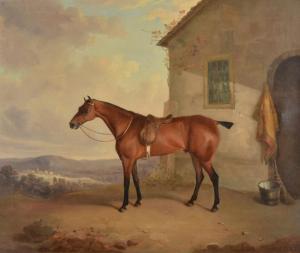 MOGFORD OF EXETER Thomas 1809-1868,A chestnut hunter before a stable,Dreweatts GB 2021-05-27