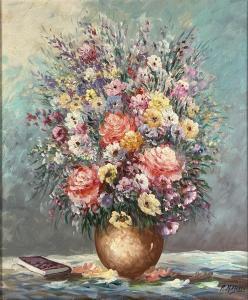 MOGISSE Robert 1933,Bouquet aux couleurs pastel,Ruellan FR 2024-02-10