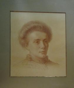MOHLER Gustave 1836-1920,Portrait de femme,1902,Artprecium FR 2017-04-13