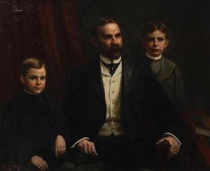MOHLTE John Alfred 1865,A gentleman and his two sons,Bonhams GB 2011-06-19