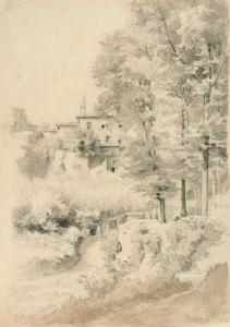 MOHN Ernst Fürchtegott 1835-1912,Landschaft bei Marino.,Karl & Faber DE 2007-11-30