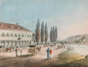 MOHN Ludwig,BAADEN. NR. 1. DAS SCHEINER\’SCHE CAFFE-HAUS,1830,im Kinsky Auktionshaus 2023-06-20