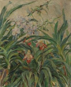 MOHR Carla Colsmann 1887-1974,Composition with orchids,Bruun Rasmussen DK 2020-09-09