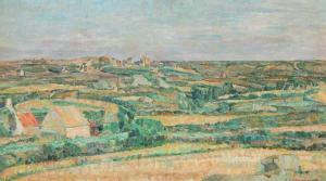 MOHR Carla Colsmann 1887-1974,Landscape from Bretagne,1911,Bruun Rasmussen DK 2021-03-15