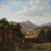 MOHR Johann Georg Paul 1808-1843,View of a town in Southern Germany,1841,Bruun Rasmussen 2013-01-07