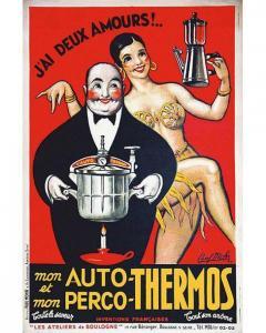 MOHR Paul 1890-1959,J'ai 2 Amours ( mon Pays & Paris ) mon Auto Thermo,1946,Artprecium FR 2020-07-08