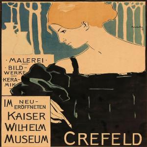 MOHRBUTTER Alfred 1867-1916,Kunst Austellung Crefeld,1897,Bruun Rasmussen DK 2015-05-11