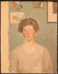 MOHRBUTTER Alfred 1867-1916,Portrait einer jungen Frau,Herr DE 2014-05-24