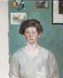 MOHRBUTTER Alfred 1867-1916,Portrait of Lola Fischel,Stahl DE 2014-09-27