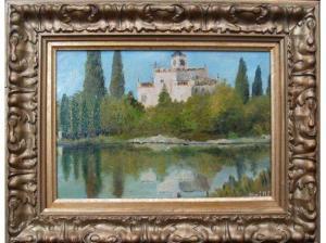 MOILLI Louis René 1880-1962,Villa al lago,Caputmundi Casa d'Aste IT 2015-01-14
