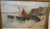 MOISE G,Continental harbour scene,Lacy Scott & Knight GB 2016-11-12