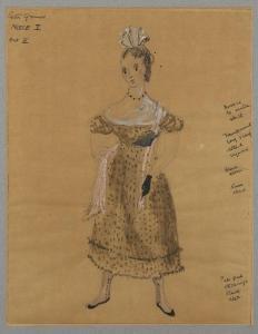 MOISEIWITSCH Tanya,Costume design for Niece I, from Act III of Benjam,1963,Rosebery's 2021-10-12