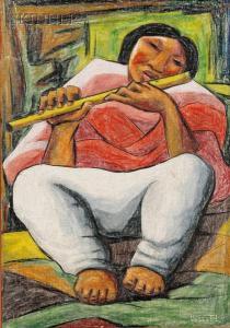 MOISES Raphael 1900-1900,The Flute Player,Skinner US 2008-09-12