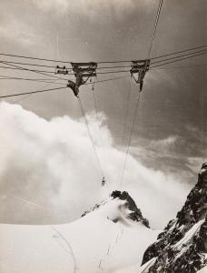 MOISIO Aldo,Viaggio inaugurale della cabinovia del Monte Bianco,1957,Finarte IT 2023-09-12