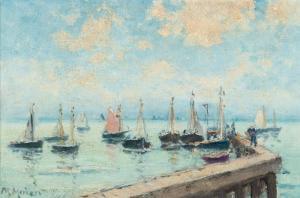 MOISSET Maurice 1860-1946,a) Le Retour des Voiliers (Return of the Sailb,AAG - Art & Antiques Group 2023-06-19