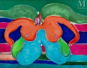 MOISSET Raymond 1906-1994,Femme aux seins nus,1972,Millon & Associés FR 2024-01-25