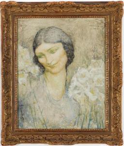 MOITROUX Alfred 1886-1938,Portrait de femme,1921,Artprecium FR 2020-04-24