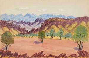 MOKETARINJA Richard 1916-1983,Central Australian Landscape,1955,Leonard Joel AU 2022-04-11