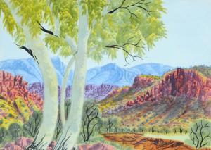 MOKETARINJA Richard 1916-1983,View to Mt Sonder,Elder Fine Art AU 2022-10-16