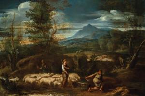 MOLA Pier Francesco 1612-1666,The Meeting of Jacob and Rachel,Palais Dorotheum AT 2023-10-25