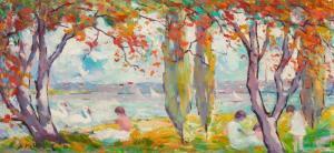 MOLARSKY Abram 1883-1951,Picnic by the Water,1950,Shannon's US 2024-01-18