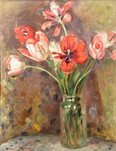 MOLDA Paul 1884-1955,Jar with Tulips,Alis Auction RO 2008-03-02