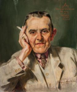 MOLDOVAN BELA Zombory 1885-1967,Portrait of Ede Toroczkai Wigand,1932,Nagyhazi galeria HU 2016-12-13