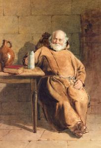 MOLE John Henry 1814-1886,A seated monk with a tankard,Tennant's GB 2024-01-12