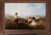 MOLE John Henry 1814-1886,THREE GIRLS IN A CORNFIELD,Anderson & Garland GB 2011-03-22