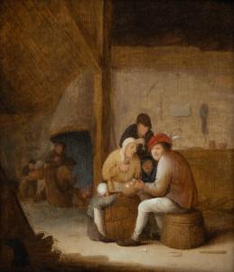 MOLENAER Bartholomeus 1618-1650,A family drinking in the tavern,Venduehuis NL 2023-05-25