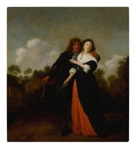 MOLENAER Jan Miense 1609-1668,A happy couple in a landscape,Sotheby's GB 2018-10-29