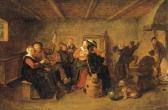 MOLENAER Jan Miense 1609-1668,Peasants drinking and making music in a tavern,Christie's 2005-01-26